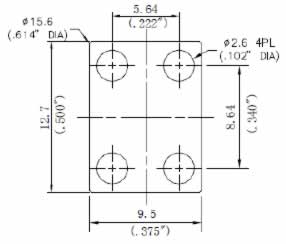 Dimensions for Flange outlines