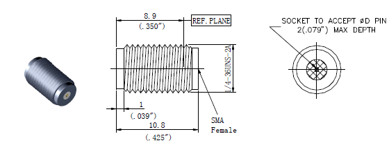 Microwave coaxial SMA connectors