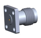 370P12F2 Connector 2.4mm Female 4 Hole Flange accepts 12 mil Pin (image for) 370P12F2 Connector 2.4mm Female 4 Hole Flange accepts 12 mil Pin