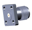 550P12F2 Connector SMA Female 4 Hole Flange accepts 12 mils Pin (image for) 550P12F2 Connector SMA Female 4 Hole Flange accepts 12 mils Pin