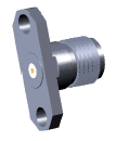 550P12F4 Connector SMA Female 2 Hole Flange accepts 12 mils Pin (image for) 550P12F4 Connector SMA Female 2 Hole Flange accepts 12 mils Pin