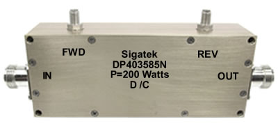 DP403585N Dual Coupler 40 db Power 200 Watt 0.1-500 Mhz (image for) DP403585N Dual Coupler 40 db Power 200 Watt 0.1-500 Mhz