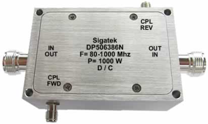 DP506386N Dual Coupler 50 db Power 1000 Watt 80-1000 Mhz (image for) DP506386N Dual Coupler 50 db Power 1000 Watt 80-1000 Mhz