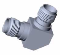 SAR61 Adapter Right Angle SMA Female-SMA Female (image for) SAR61 Adapter Right Angle SMA Female-SMA Female