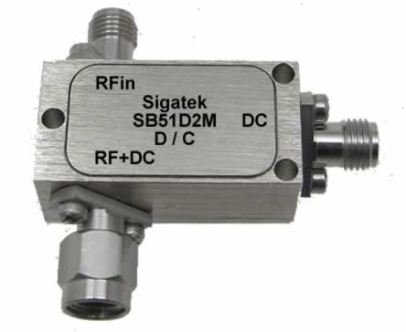 SB51D2M Bias Tee 30 Khz-40 Ghz RF=2.92mm Female RFout=2.92mm Male (image for) SB51D2M Bias Tee 30 Khz-40 Ghz RF=2.92mm Female RFout=2.92mm Male