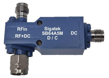 SB64A5M Wide band bias tee 2.4 mm 30 Khz-50 Ghz 50 Vdc (image for) SB64A5M Wide band bias tee 2.4 mm 30 Khz-50 Ghz 50 Vdc