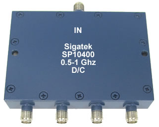 SP10400 Power Divider 4 way 0.5-1.0 Ghz