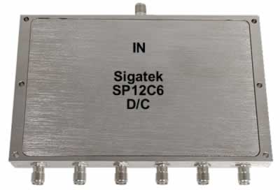 SP12C6 Power Divider 6 way 5-1500 Mhz