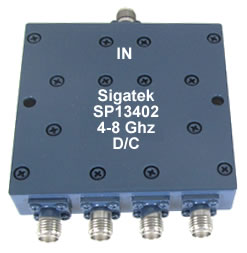 SP13402 Power Divider 4 way 4.0-8.0 Ghz - Click Image to Close