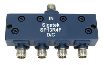 SP13R4F Resistive power divider 4-way DC-40 Ghz 2.92mm