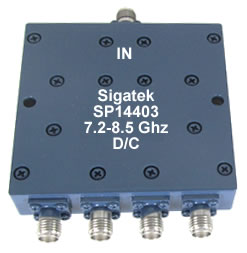 SP14403 Power Divider 4 way 7.2-8.5 Ghz - Click Image to Close