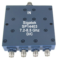 SP14403 Power Divider 4 way 7.2-8.5 Ghz (image for) SP14403 Power Divider 4 way 7.2-8.5 Ghz