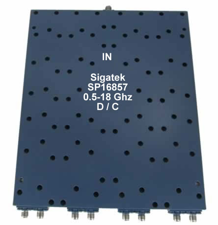 SP16857 Power Divider 8 way 0.5-18.0 Ghz - Click Image to Close