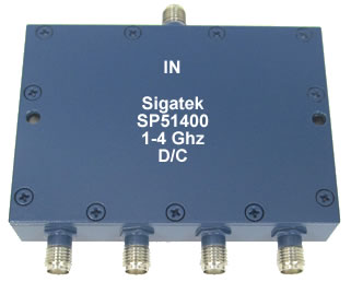SP51400 Power Divider 4 way 1.0-4.0 Ghz (image for) SP51400 Power Divider 4 way 1.0-4.0 Ghz