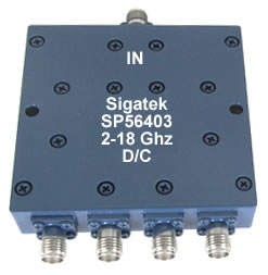 SP56403 Power Divider 4 way 2.0-18.0 Ghz - Click Image to Close