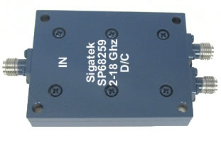 SP68259 Power Divider 2 way 2.0-18.0 Ghz (image for) SP68259 Power Divider 2 way 2.0-18.0 Ghz