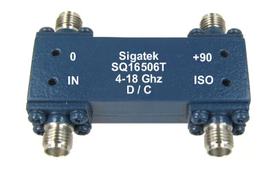 SQ16506T Hybrid 3 dB 90 degree 4.0-18.0 Ghz