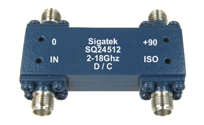 SQ24512 Hybrid Couplers 90 degree 2.0-18.0 Ghz